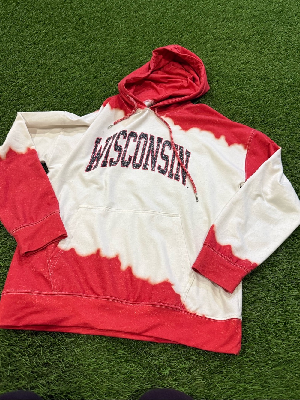 Game day Couture Wisconsin Badgers hooded sweatshirt